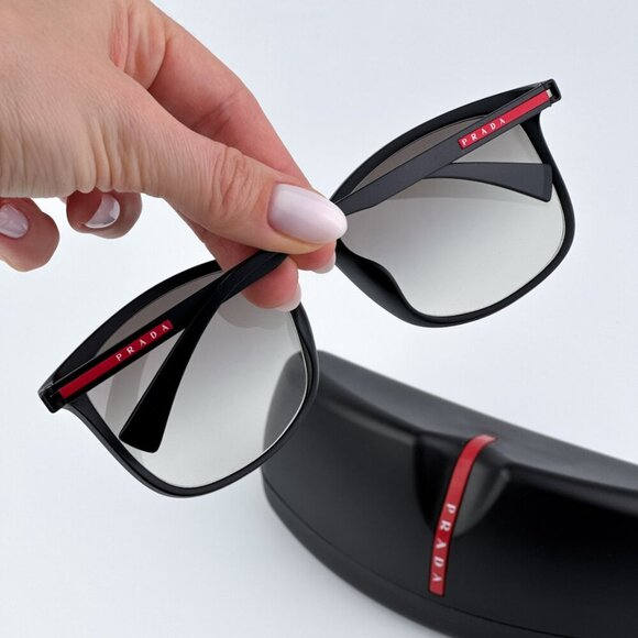 Prada Linea Rossa PS01TSF DG00A7 BRAND NEW Sunglasses Black Gradient Unisex - Picture 3 of 9